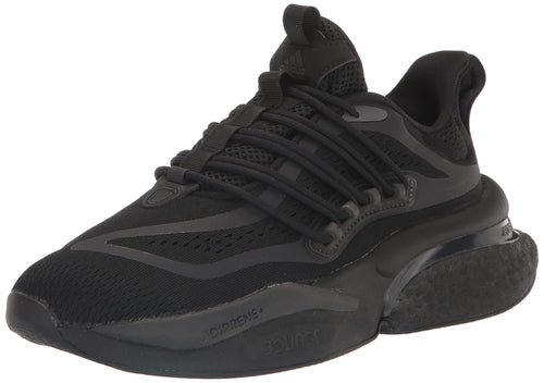 adidas Mens AlphaBoost V1 Running Shoe Black/Grey/Carbon 10.5