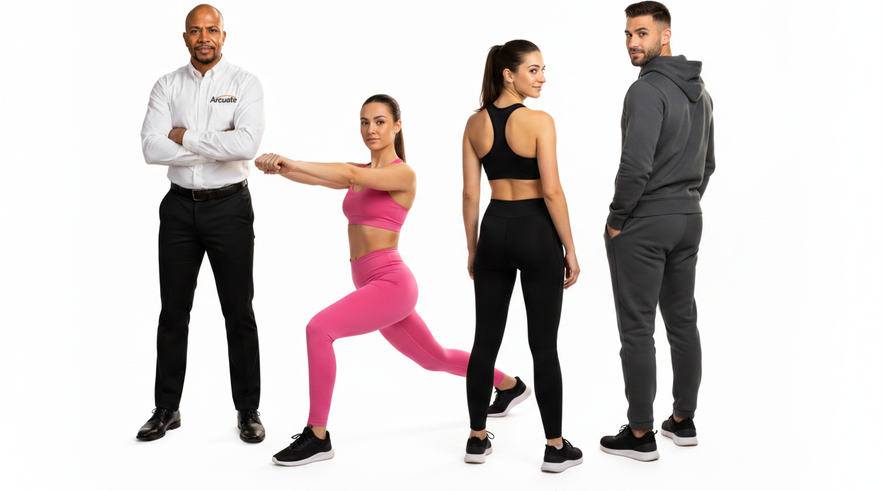 Arc's Sporting Goods Hero Banner - Backward Poses