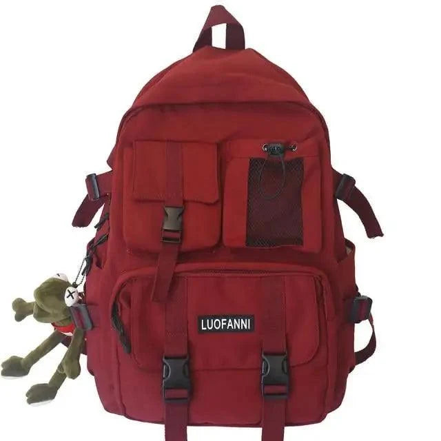 New Trendy Nylon Backpack For Women, Girls And Boy Stylish Travel Mesh, Student College School Bag, Cool Laptop Backpack For Women And Men