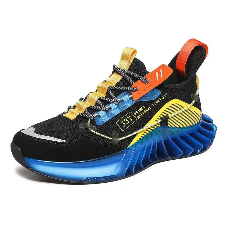 Orange Mesh Fashion Casual Running Shoes