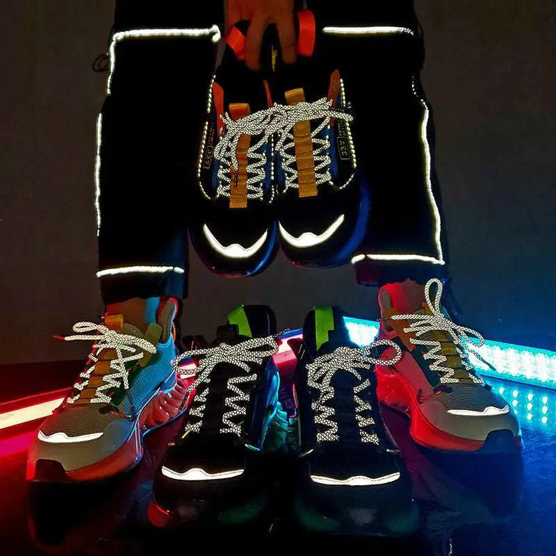 Orange Mesh Fashion Casual Running Shoes